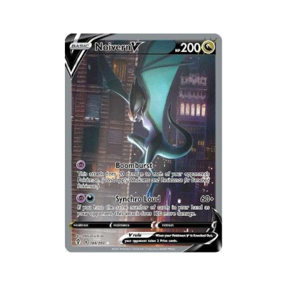 Noivern-V 196/203 in Portuguese Evolving Skies Pokémon TCG