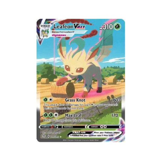 Leafeon-VMAX 205/203 in Portuguese Evolving Skies Pokémon TCG