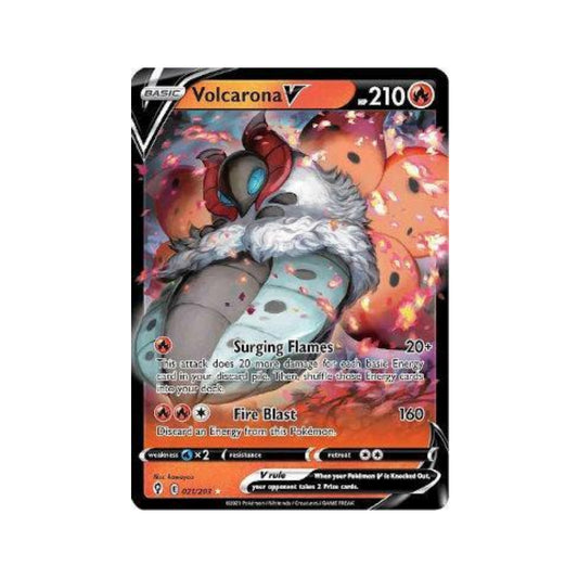 Volcarona-V 21/203 in Portuguese Evolving Skies Pokémon TCG