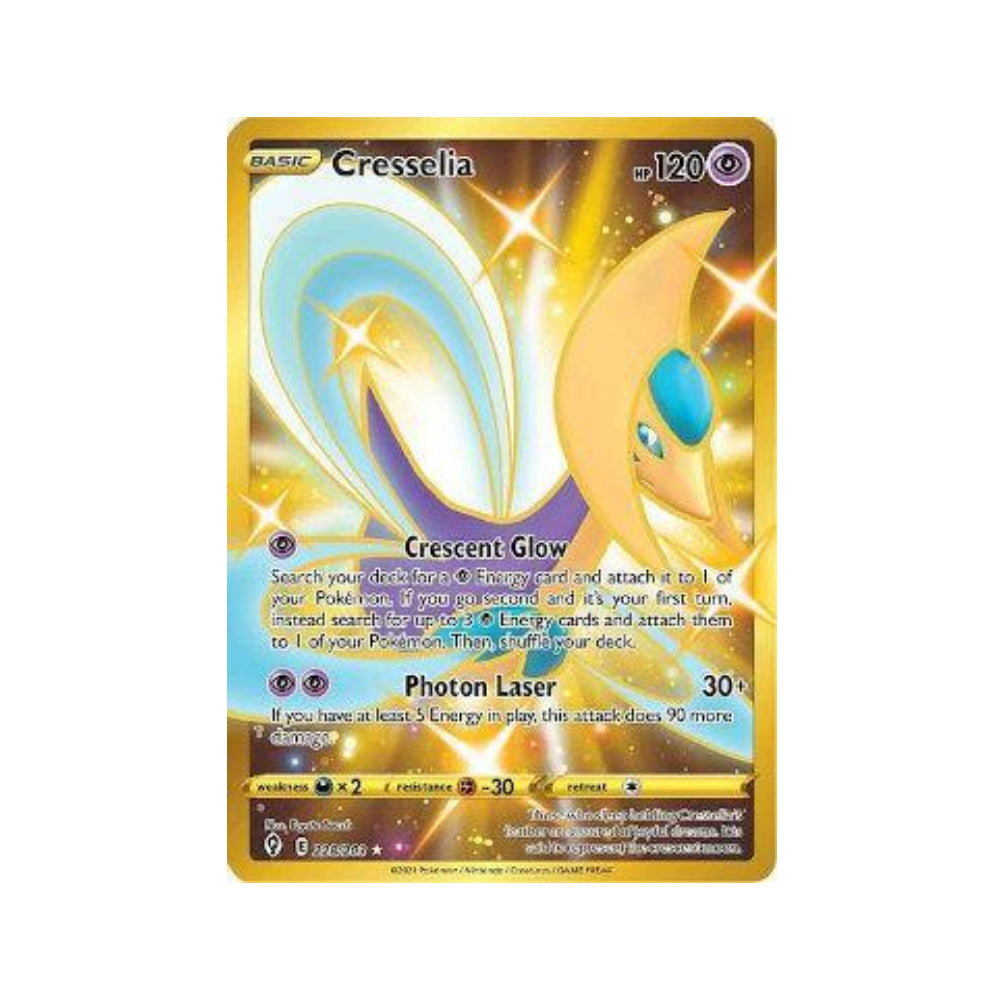 Cresselia 228/203 in Portuguese Evolving Skies Pokémon TCG