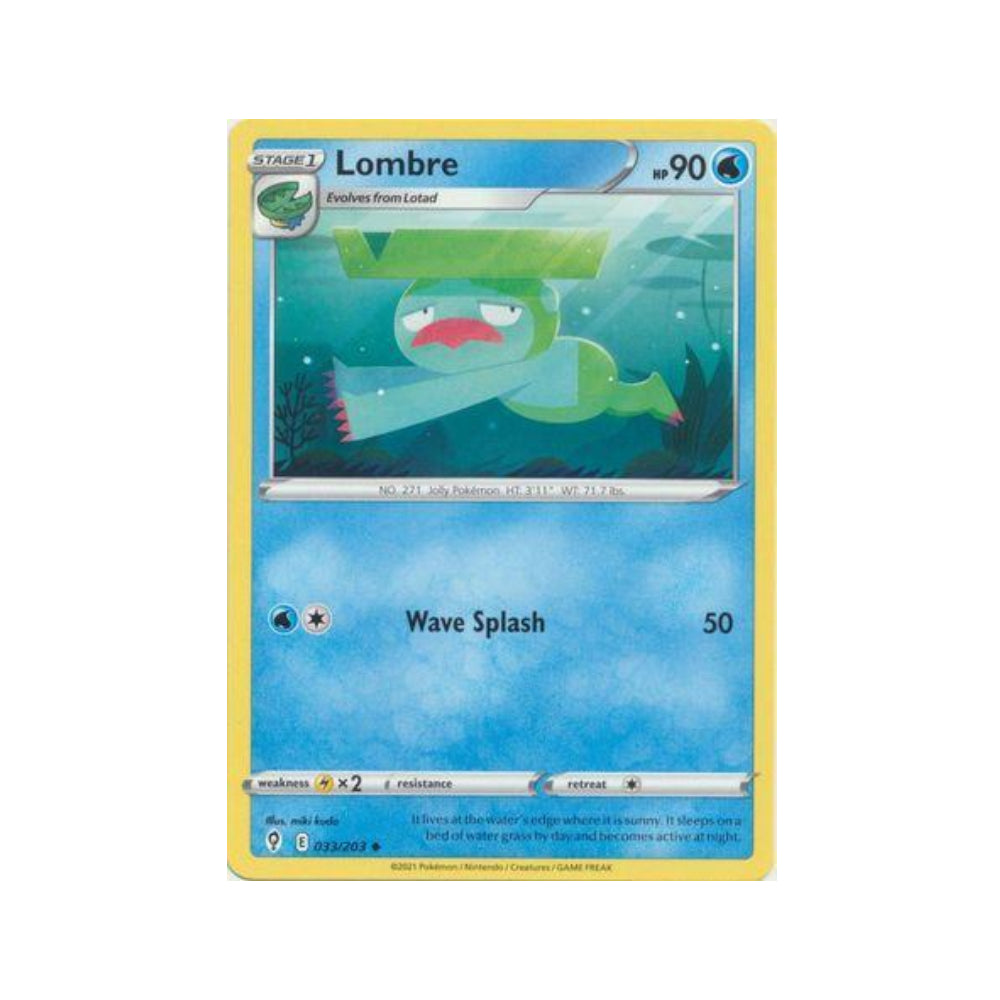 Lombre 33/203 in Portuguese Evolving Skies Pokémon TCG