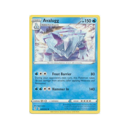 Avalugg 45/203 in Portuguese Evolving Skies Pokémon TCG