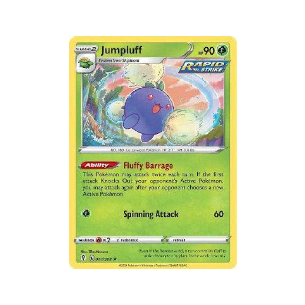 Jumpluff 4/203 in Portuguese Evolving Skies Pokémon TCG