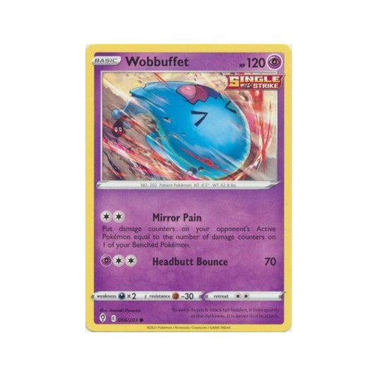 Wobbuffet 66/203 in Portuguese Evolving Skies Pokémon TCG