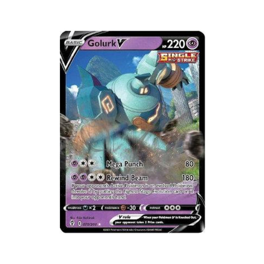 Golurk-V 70/203 in Portuguese Evolving Skies Pokémon TCG