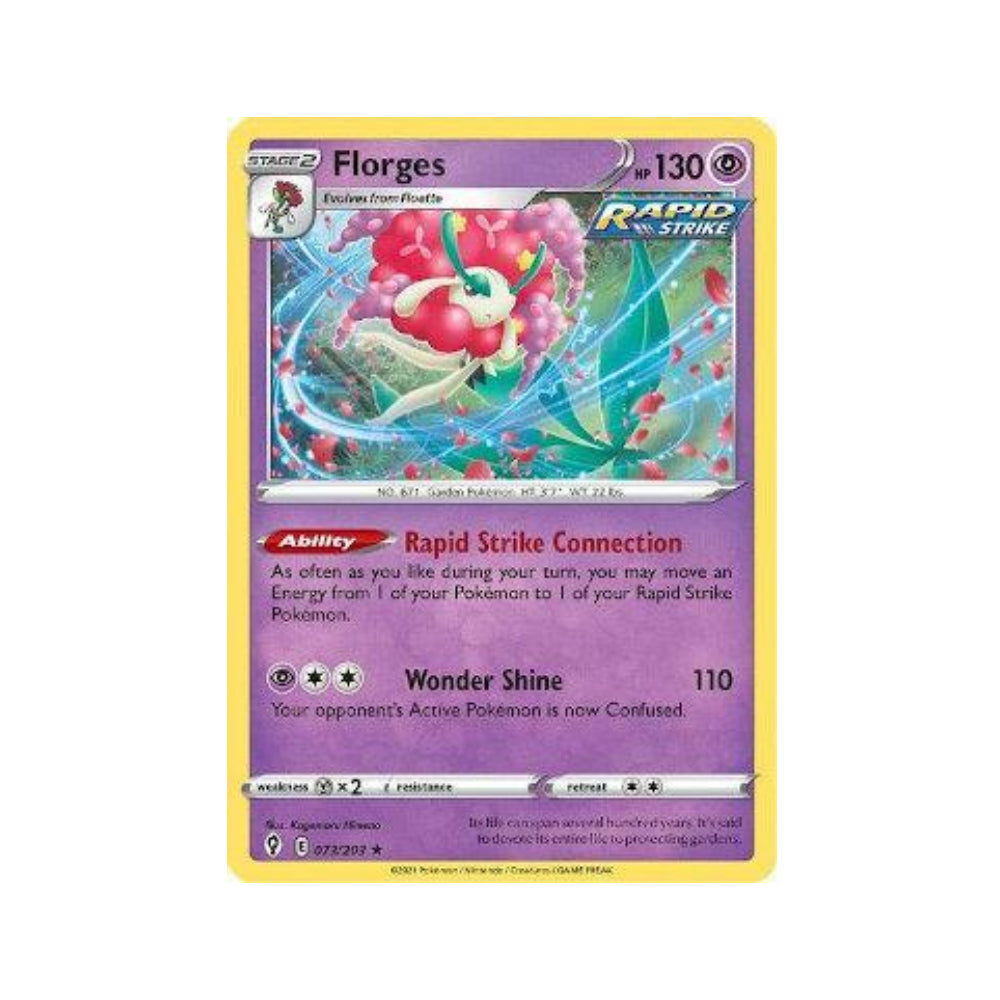 Florges 73/203 in Portuguese Evolving Skies Pokémon TCG