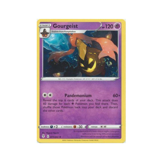 Gourgeist 77/203 in Portuguese Evolving Skies Pokémon TCG