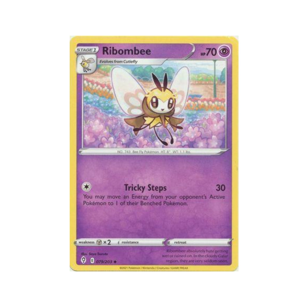 Ribombee 79/203 in Portuguese Evolving Skies Pokémon TCG