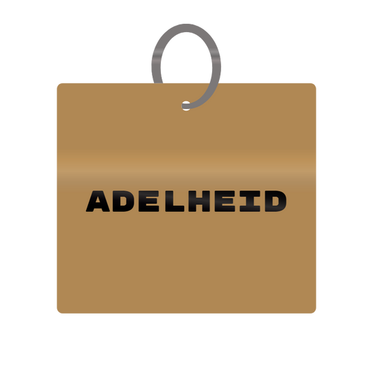 Adelheid Engraved on Keychain in MDF 4cm x 4cm x 3mm