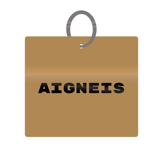 Aigneis Engraved on Keychain in MDF 4cm x 4cm x 3mm