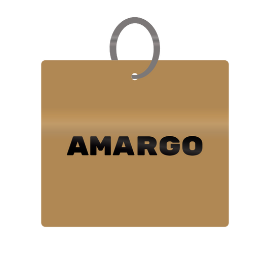 Amargo Engraved on Keychain in MDF 4cm x 4cm x 3mm