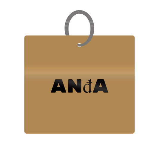 Ana Engraved on Keychain in MDF 4cm x 4cm x 3mm