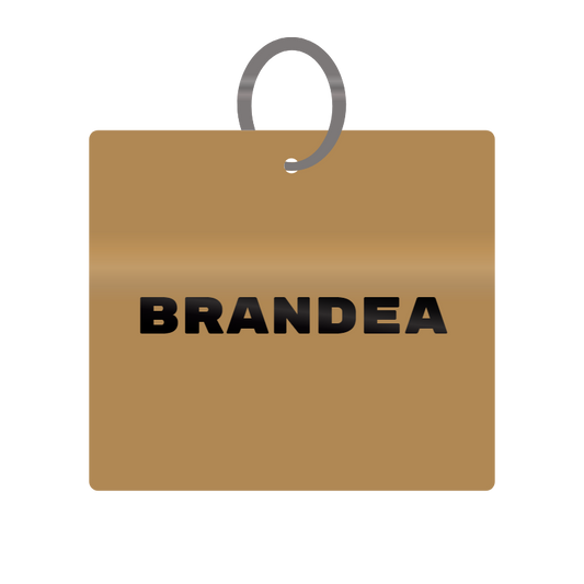 Brandea Engraved on Keychain in MDF 4cm x 4cm x 3mm