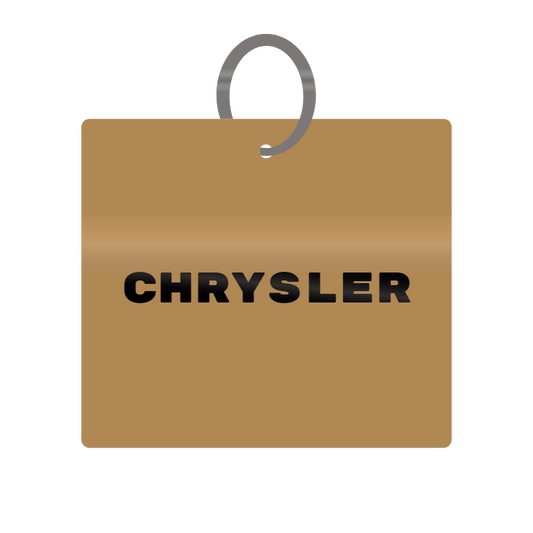 Chrysler Engraved on Keychain in MDF 4cm x 4cm x 3mm