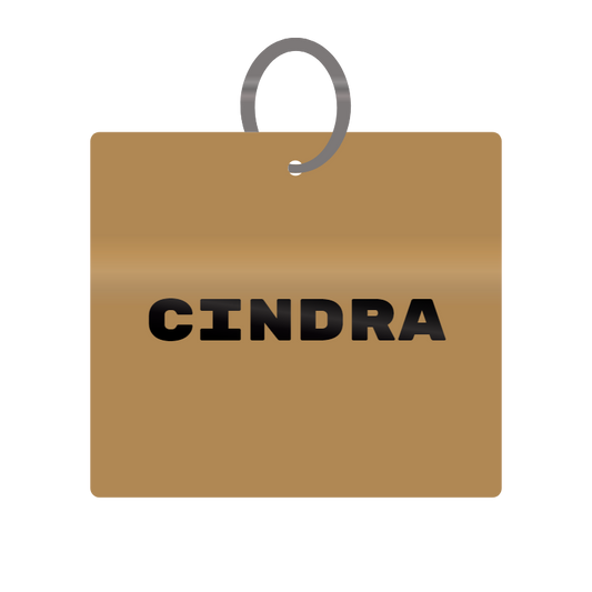 Keychain Engraved with Cindra MDF 4cm x 4cm x 3mm