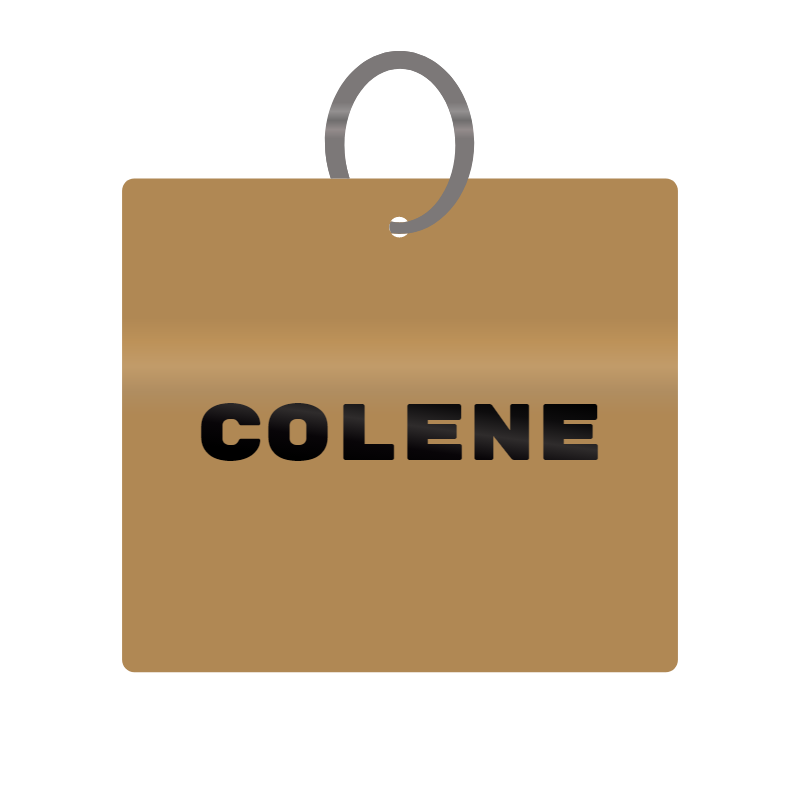 Keychain Engraved with Colene MDF 4cm x 4cm x 3mm