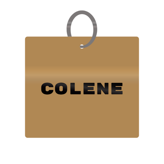 Keychain Engraved with Colene MDF 4cm x 4cm x 3mm