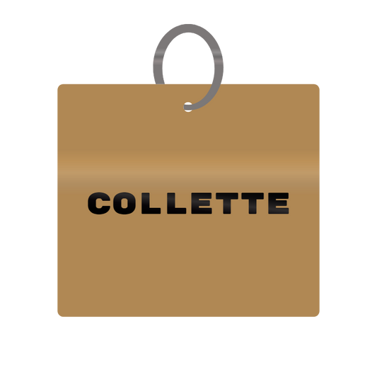 Keychain Engraved with Collette MDF 4cm x 4cm x 3mm