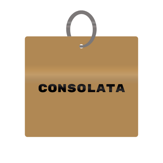 Keychain Engraved with Consolata MDF 4cm x 4cm x 3mm