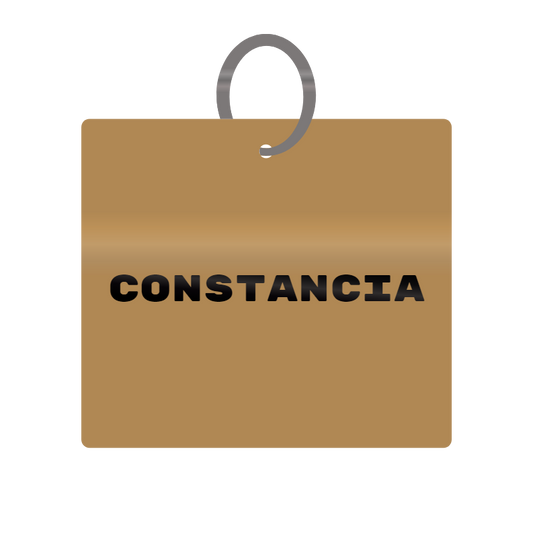 Keychain Engraved with Constancia MDF 4cm x 4cm x 3mm