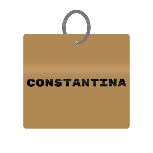 Keychain Engraved with Constantina MDF 4cm x 4cm x 3mm