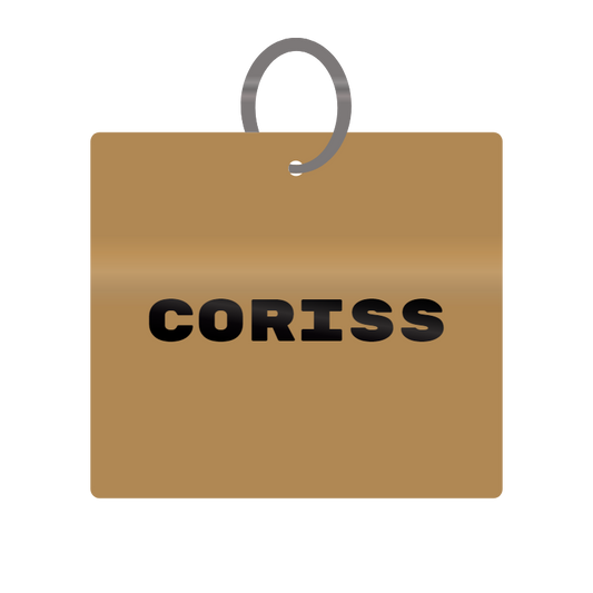 Keychain Engraved with Coriss MDF 4cm x 4cm x 3mm