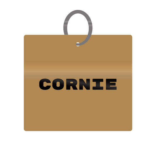 Keychain Engraved with Cornie MDF 4cm x 4cm x 3mm