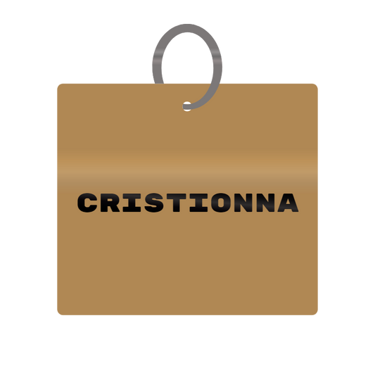 Keychain Engraved with Cristionna MDF 4cm x 4cm x 3mm