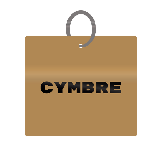 Keychain Engraved with Cymbre MDF 4cm x 4cm x 3mm