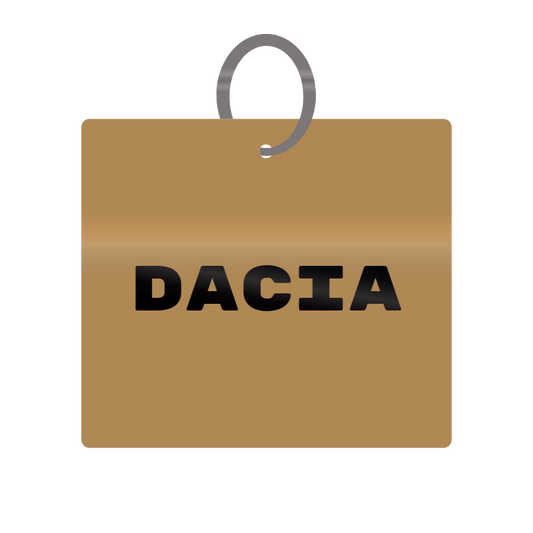 Keychain Engraved with Dacia MDF 4cm x 4cm x 3mm