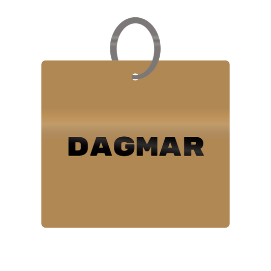 Keychain Engraved with Dagmar MDF 4cm x 4cm x 3mm