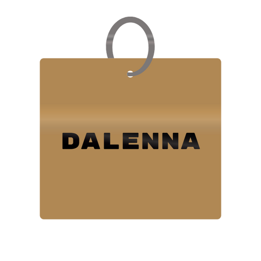 Keychain Engraved with Dalenna MDF 4cm x 4cm x 3mm