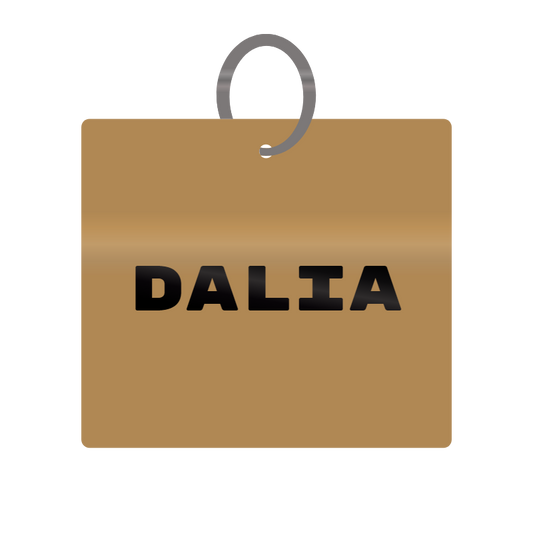 Keychain Engraved with Dalia MDF 4cm x 4cm x 3mm