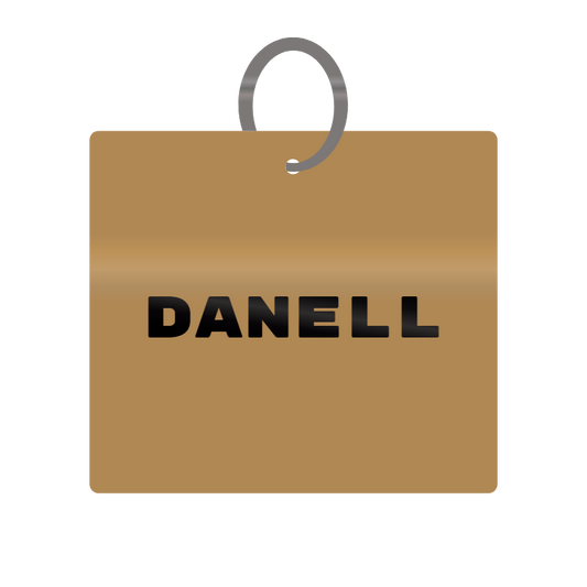 Keychain Engraved with Danell MDF 4cm x 4cm x 3mm