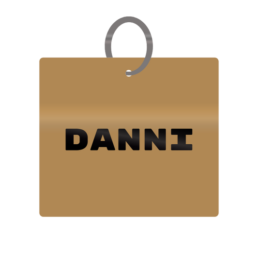 Keychain Engraved with Danni MDF 4cm x 4cm x 3mm