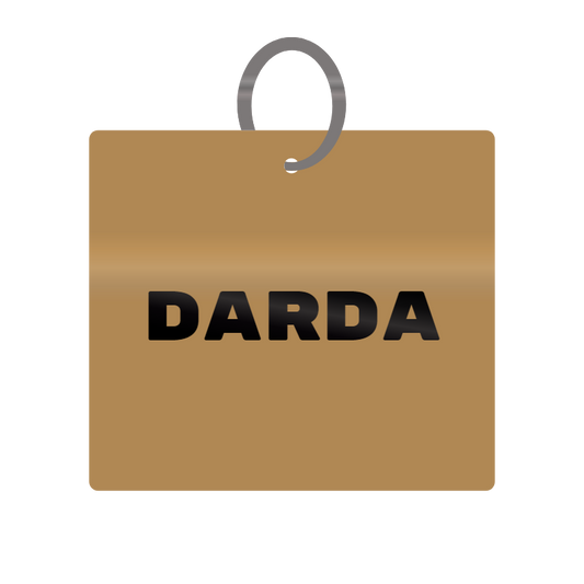 Keychain Engraved with Darda MDF 4cm x 4cm x 3mm