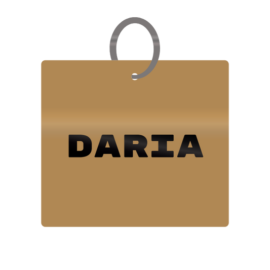 Keychain Engraved with Daria MDF 4cm x 4cm x 3mm