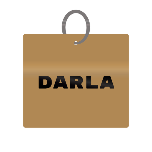 Keychain Engraved with Darla MDF 4cm x 4cm x 3mm