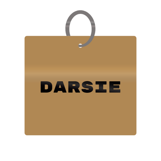 Keychain Engraved with Darsie MDF 4cm x 4cm x 3mm