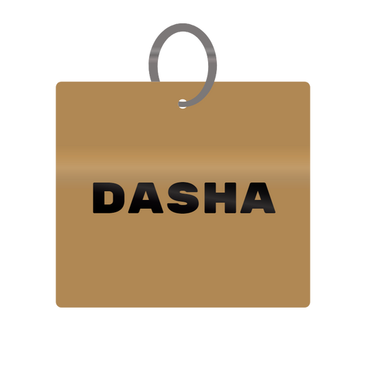 Keychain Engraved with Dasha MDF 4cm x 4cm x 3mm