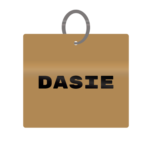 Keychain Engraved with Dasie MDF 4cm x 4cm x 3mm