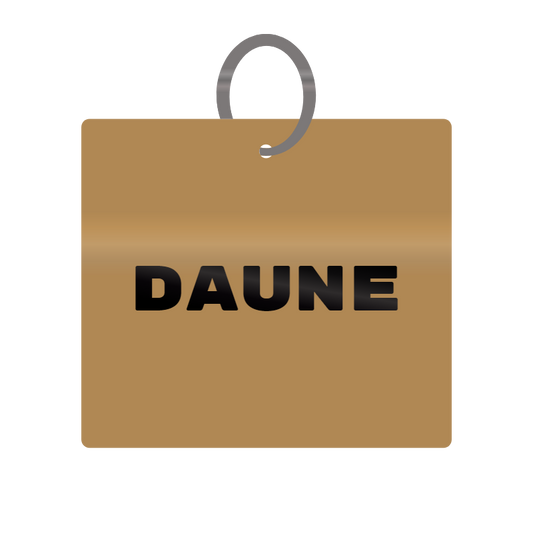 Keychain Engraved with Daune MDF 4cm x 4cm x 3mm