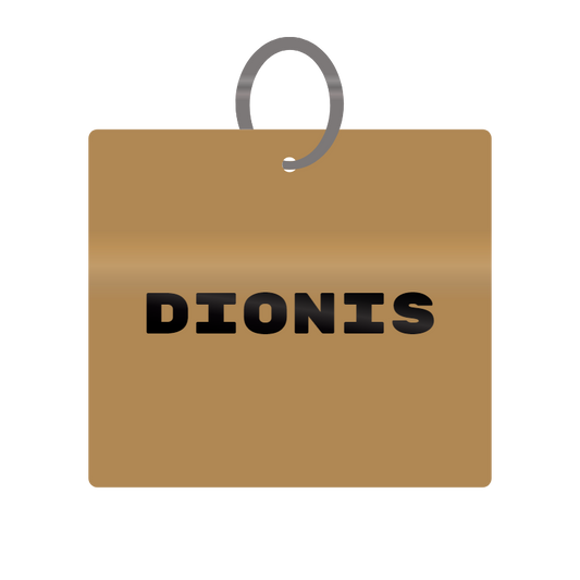 Keychain Engraved with Dionis MDF 4cm x 4cm x 3mm