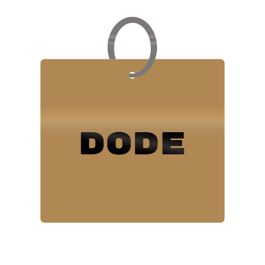 Keychain Engraved with Dode MDF 4cm x 4cm x 3mm