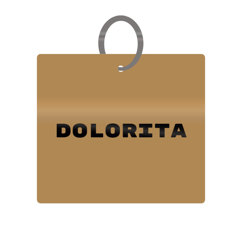 Keychain Engraved with Dolorita MDF 4cm x 4cm x 3mm