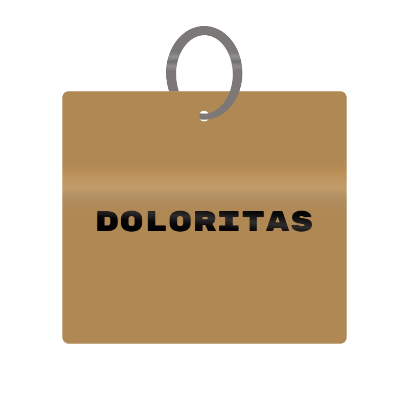 Keychain Engraved with Doloritas MDF 4cm x 4cm x 3mm