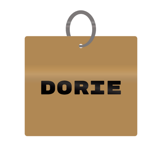 Keychain Engraved with Dorie MDF 4cm x 4cm x 3mm