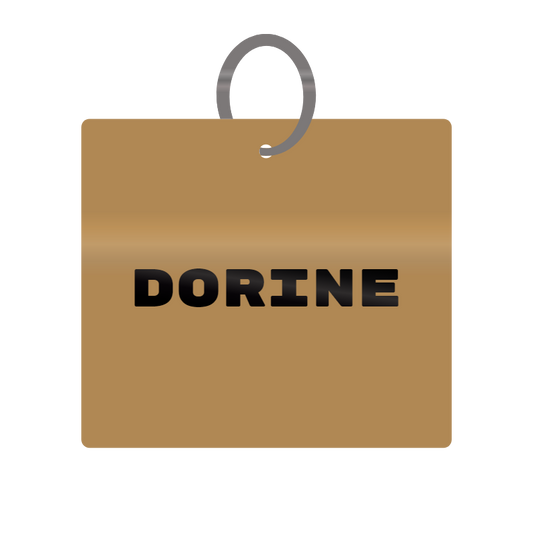 Keychain Engraved with Dorine MDF 4cm x 4cm x 3mm