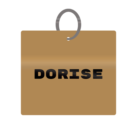 Keychain Engraved with Dorise MDF 4cm x 4cm x 3mm