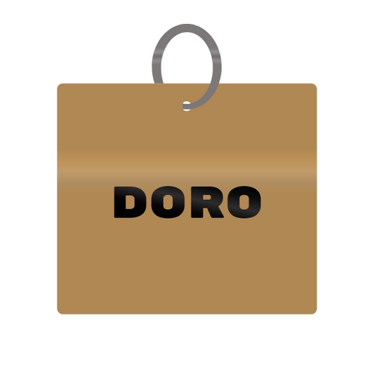 Keychain Engraved with Doro MDF 4cm x 4cm x 3mm